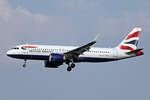 British Airways, G-TTNS, Airbus A320-251N, msn: 11026, 10.Juli 2024, MXP Milano Malpensa, Italy.