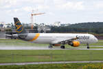 Condor (DE-CFG), D-ATCA, Airbus, A 321-211 / neue DE-Lkrg., 05.08.2021, EDDS-STR, Stuttgart, Germany