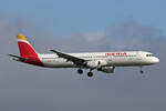 Iberia, EC-JZM, Airbus A321-211, msn: 2996,  Águila Imperial Ibérica , 17.November 2024, ZRH Zürich, Switzerland.