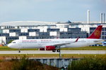 JUNEYAO Airlines, Airbus A321-231(WL), c/n 7229, D-AZAT (Airbus). Hamburg-Finkenwerder (XFW/EDHI) am 10.10.2016