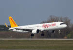 Pegasus, Airbus A 321-251NX, TC-RDA, BER, 10.04.2023