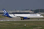 Aegean Airlines, SX-NAL, Airbus A321-271NX, msn: 10967, 04.Juli 2024, MXP Milano Malpensa, Italy.