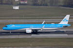 KLM Royal Dutch Airlines, PH-AXA, Airbus A321-252NX, msn: 11895,  Koninginnepage / Swallowtail , 21.Februar 2025, ZRH Zürich, Switzerland.