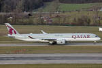 Qatar Airways, A7-ANP, Airbus A350-1041, msn: 372, 24.Januar 2025, ZRH Zürich, Switzerland.