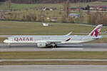 Qatar Airways, A7-ANP, Airbus A350-1041, msn: 372, 24.Januar 2025, ZRH Zürich, Switzerland.