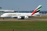 Emirates Airbus A380-861 A6-EDQ, cn(MSN): 080,
Flughafen München, 20.08.2018.