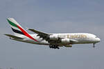 Emirates Airlines, A6-EEF, Airbus A380-861, msn: 113, 30.April 2024, ZRH Zürich, Switzerland.