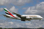 Emirates, A6-EOD, Airbus A380-861, msn: 168, 05.Mai 2024, ZRH Zürich, Switzerland.