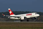 Swiss, Airbus A 220-100, HB-JBA, BER, 27.10.2024