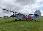 Antonow AN2, D-FWJE (ex. DDR-WJE), beim XVIII. AN2 Treffen am Flugplatz Gera (EDAJ), 13.8.2016