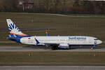 SunExpress, TC-SMJ, Boeing B737-8MAX, msn: 61335/8768, 24.Januar 2025, ZRH Zürich, Switzerland.