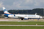 SunExpress (XQ-SKS), TC-SOC, Boeing, 737-8HC wl / 30-years-Sticker, 05.08.2021, EDDS-STR, Stuttgart, Germany