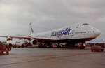  Tower Air  - Boeing B747-121(SF) - N731PA - Flughafen Hamburg - Aufgenommen im April 1986...