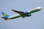 Uzbekistan Airways, Boeing B767-33P(ER) UK67005, cn(MSN): 40533,
Frankfurt Rhein-Main International, 19.05.2018.