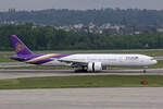Thai Airways, HS-TKN, Boeing B777-3ALER, msn: 41523/1091,  Medininat / เมทินีนาถ , 09.Mai 2024, ZRH Zürich, Switzerland.