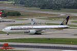 Singapore Airlines, 9V-SWU, Boeing B777-312ER, msn: 42235/1124, 16.Juni 2024, ZRH Zürich, Switzerland.