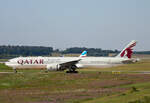 Qatar Airways, Boeing B 777-3DZ(ER), A7-BEW, BER, 15.07.2024