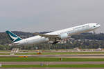 Cathay Pacific Airways, B-KPM, Boeing 777-367ER, msn: 36159/835, 10.September 2018, ZRH Zürich, Switzerland.