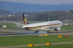 Singapore Airlines, 9V-SWH, Boeing B777-312ER, msn: 34573/615, 10.April 2023, ZRH Zürich, Switzerland.