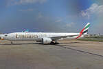 Emirates Airlines, A6-EPM, Boeing B777-31HER, msn: 42332/1397, 22.Dezember 2024, MLE Malé, Maldives.