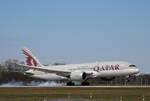 Qatar Airways, Boeing B 787-8 Dreamliner, A7-BCI, BER, 17.04.2022