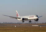 Qatar Airways, Boeing B 787-9 Dreamliner, A7-BHF, BER, 19.01.2025