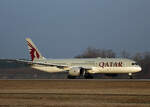 Qatar Airways, Boeing B 787-9 Dreamliner, A7-BHA, BER, 09.02.2025