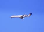 Lufthansa Regional (CityLine) Canadair Regional Jet CRJ701ER D-ACPD beim Landeanflug zum Flughafen Berlin Tegel (TXL) ber Berlin-Pankow, 02.05.08.