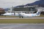 Flybe Dash 8 G-JECE Flughafen Salzburg 15.01.2011