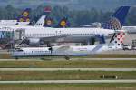 Croatia Airlines, 9A-CQC  Istra , DHC 8-402Q rollt in MUC zum Start nach Zagreb (ZAG) 01.07.2013