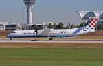 9A-CQF  Primorje  / Croatia Airlines / DHC 8-402Q in MUC beim Start nach Zagreb (ZAG) 02.08.2013