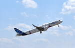 Airbus S.A.S. präsentierte auf der ILA 2024 noch mal ihre recht neues Airbusprodukt mit dem Airbus A321-251NY (F-WXLR) bei der Flugvorführung am 06.06.24