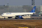 World2fly Airbus A330-343X EC-KCP rollt zum Start in Frankfurt 19.2.2025