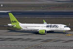 Air Baltic, YL-ABI, Airbus A220-371, msn: 55163, 21.Februar 2025, ZRH Zürich, Switzerland.