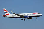 British Airways, G-TTNT, Airbus A320-251N, msn: 11092, 04.März 2025, ZRH Zürich, Switzerland.